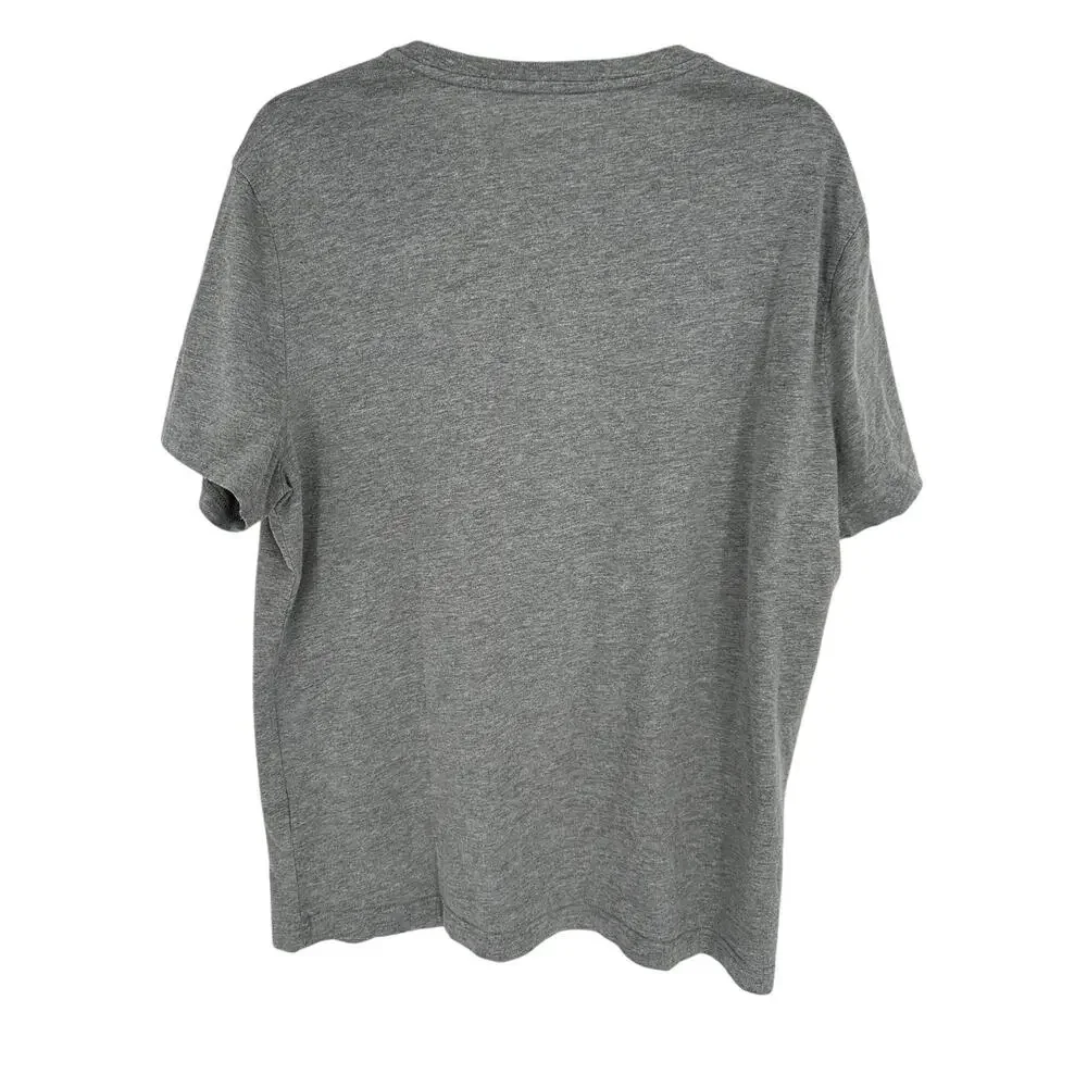 Banana Republic Shirt L Gray Graphic Tee California Heritage Cotton Premium Knit